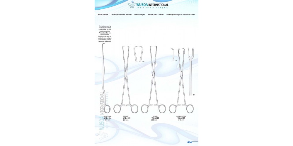 Uterine Tenaculum Forceps 